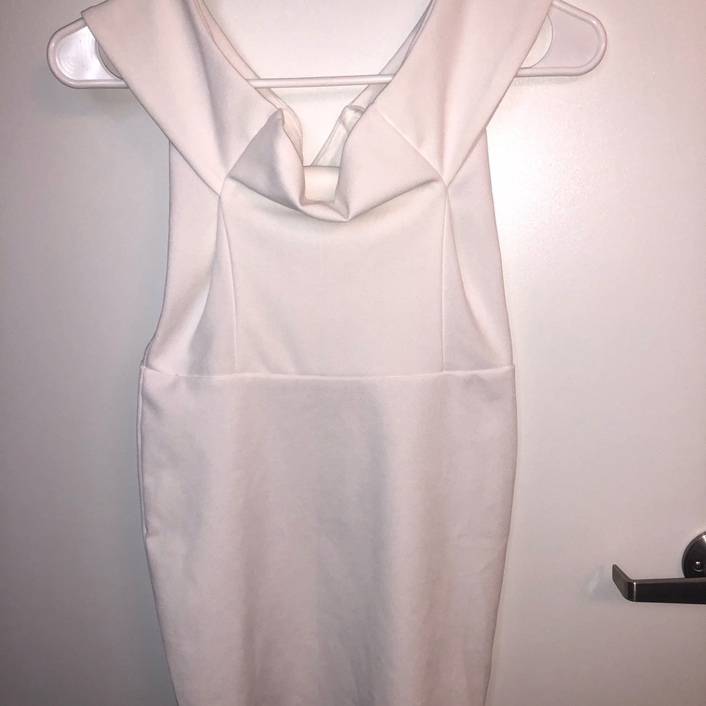 White mini dress